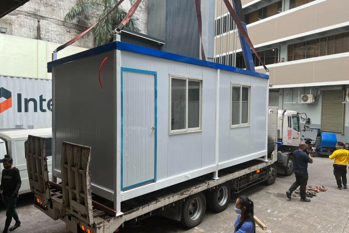 prefab unit ready for construction and industrial use